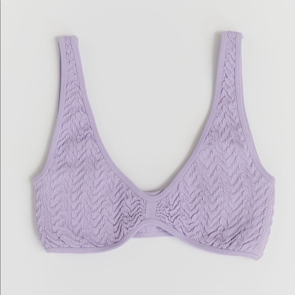 NWT UO Lavender Seamless Zigzag Bikini Set - "M/L" - Picture 2 of 5